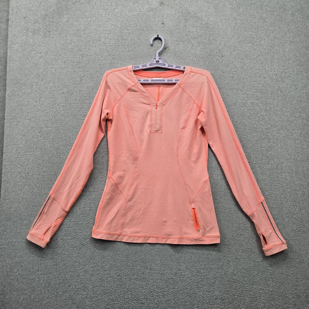 Lululemon Women Activewear Shirt 6 Pink Love Some Run Long Sleeve Moisture Wick